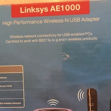 Cisco Linksys AE1000 High Performance Wireless-N USB ADAPTER Factory Sealed Box picture