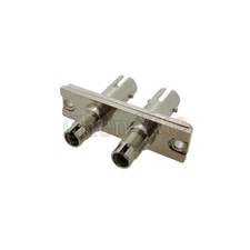 2pcs DIN-ST Hybrid Duplex Fiber Adapter Female to Female Rectangular Connector picture