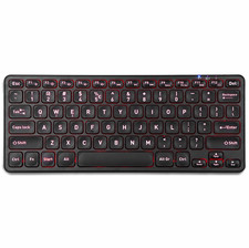 Perixx PERIBOARD-832RGB Wireless RGB Backlit Mini Keyboard - Up To 3 Multi-Devic picture