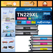 High Yield Toner Cartridges 5 Pack Compatible for Brother TN229 TN-229XL picture