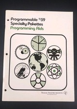 Vintage Texas Instruments TI-59 Specialty Pakettes Programming Aids Manual 1978 picture
