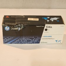 HP 134A W1340A Black Toner Cartridge Genuine New Sealed Damaged Box picture