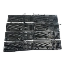 Lot of 8  Logitech Keyboards Wired USB  K120 Y-U0011 K200 picture