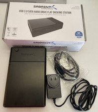 USB 3.0 to SATA External Hard Drive Lay-Flat Docking Station for 2.5 or 3.5in HD picture