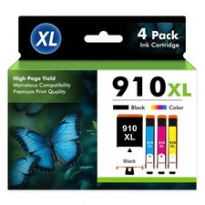 910XL Ink Cartridges for HP OfficeJet Pro 8020 8028 8025 8022 8010 Printer-4Pack picture