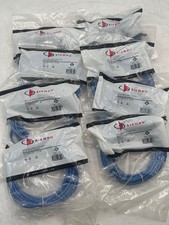 Lot of 8 Siemon MC6-8-T-10-06 MC6 Cable Assy/CAT6/ 10FT Blue picture