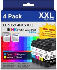 LC3039 BK/C/M/Y XXL Ink Cartridges, Extra High Yield Compatible for Brother LC30 picture