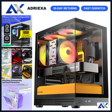 Micro ATX Case with Tempered Glass, 3x120mm ARGB Fans, Type-C, GPU 309mm, Limite picture