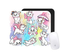 Marie Cat Mouse Pad | Cute Cartoon Desk Mat | Custom Animal Gift picture