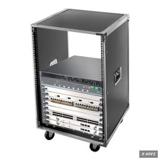 Racks Cabinets 16U 1 Open-Frame Server Rack Rolling AV Cart Computer Portable 19 picture