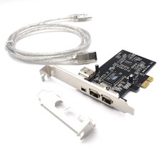 Padarsey PCIe 3 Ports 1394A Firewire Expansion Card, PCI Express 1X to Extern... picture