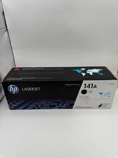 HP 141A Black Toner Cartridge W1410A Genuine OEM Open Box Sealed Inside picture