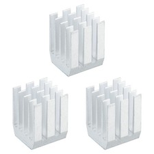 3 Pcs Heatsink 9x9x12mm Aluminum Heat Sink with Thermal Blue Sticker White picture
