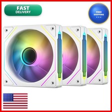 DARKROCK F120 White 120mm 3in1 Infinite Mirror Case Fan picture