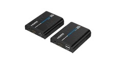 4K HDMI + USB KVM Extender Over IP CAT5e/6 Cable 1080P ZERO LATENCY 120M (400ft) picture