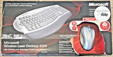 Microsoft Wireless Laser Desktop 6000 Keyboard Mouse Combo NEW Open Box picture