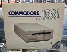 Commodore 1581 Disk Drive - complete in box - w/ power & data cable - Untested picture