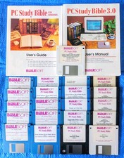 BIBLESOFT PC Study Bible Study Verses Hebrew 1992 DOS Floppy Disk 3.5