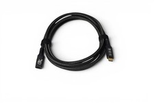 5.9ft USB-C Extension Cable 40Gbps USB4 Thunderbolt 3 40W Fast Charging - Black picture