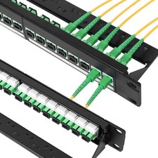 24-Port 1U 19in SC APC Fiber Patch Panel Loaded Simplex Adapters for Brand picture