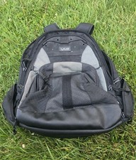 Black & Gray Nylon Sony VAIO Work / Laptop Backpack w/ Pockets Good Condition  picture