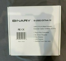 Binary B-USB2-EXTAA-15 USB 2.0 A-A Male-Female 10-Meter Cable NEW Fast Shipping picture