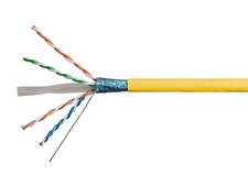 Monoprice Cat6A Ethernet Bulk Cable 500ft Yellow, 550Mhz, F/UTP, CMR, 10G, 23AWG picture