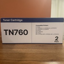 2x TN760 Toner Cartridge for Brother MFC-L2710DW L2390DW MFC-L2717DW DCP-L2550DW picture