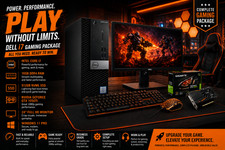 Dell i7 Gaming Desktop PC Computer NVME SSD Nvidia 1050Ti Win 11 16GB bundle picture