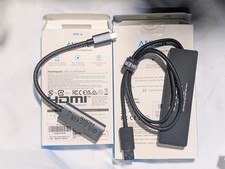 Anker 4-Port USB 3.0 Ultra Slim Data Hub Black A7516 + USB-C to HDMI Adapter picture