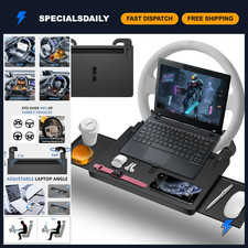 Multipurpose Car Steering Wheel Tray, Food & Laptop Desk, Adjustable Table with picture