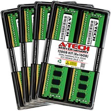 A-Tech 128GB 8x 16GB 2Rx8 PC4-19200R DDR4 2400 ECC REG RDIMM Server Memory RAM picture