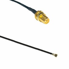 100 X 4inch Mini PCI U.FL to RP-SMA Antenna WiFi Pigtail Cable LOT PACK picture