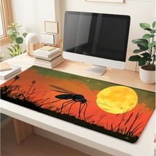 1pc High-quality keyboard and mouse pads Mosquito Silhouette Sunset Sky Grass picture