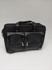 Foray Black Laptop Briefcase Business Carrying Case Shoulder Bag Multiple Pocket picture