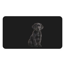 Black Labrador Puppy Desk Mat Cute Puppy Mouse Pad for Dog Lovers picture