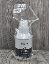NEW Canon 20 PGBK Black Ink Bottle GI-20 PGBK 170ml for PIXMA G5020 G6020 G7020 picture