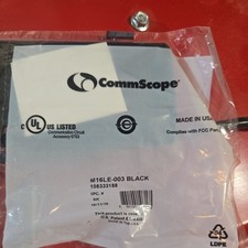 Commscope M16LE-003 Faceplate six Port Black Qty 6 prod ID 108333188 picture