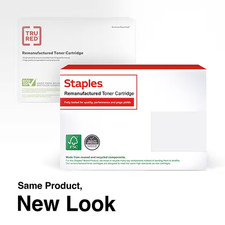 HP 90A Black Original LaserJet Toner Cartridge CE390A - Reman by Staples picture