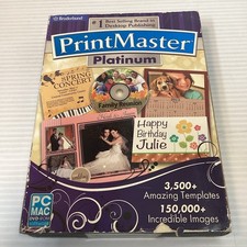 Print Master Platinum PC MAC DVD-ROM New Sealed  picture