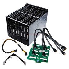 New Dell T640 8*2.5 Nvme U.2 Drive Backplane PX52P 0PX52P HDD Cage Kit  + Cables picture