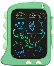8.5 Inch LCD Doodle Board Tablet Toy Green Dinosaur Drawing Pad for Kids 2-6 picture