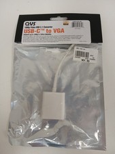 QVS USB-C To VGA Converter, 1080p Video USB 3.1 4K UHD picture