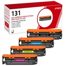 4x CRG131 BK Y C M Laser Toner For Canon 131 ImageCLASS MF8280Cw MF624Cw 628Cw picture