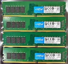 Crucial 64GB (4x16GB) DDR4-2400 Desktop RAM CT16G4DFD824A.C16FBR1 picture