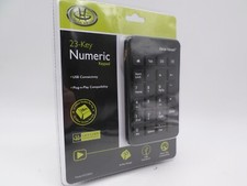 Gear Head 23-Key Black USB Numeric Keypad KP2300U Windows 11, 10 - BRAND NEW picture