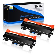 2PK TN760 Toner for Brother TN-760 DCP-L2550DW HL-L2350DW HL-L2390DW HL-L2395DW picture