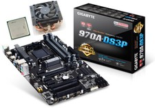 AMD FX-4350 CPU + GIGABYTE GA-970A-DS3P USB 3.0 AM3 AM3+ ATX Motherboard picture