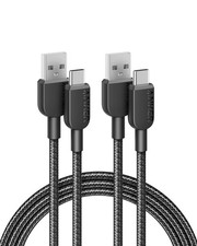 Anker USB A to C Cable, Charger Cord (2 Pack, 6FT), for iPhone 6ft, Black  picture