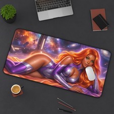 Starfire DC Comics XXL Gaming Desk Mat Keyboard Mouse Pad Comic Art picture